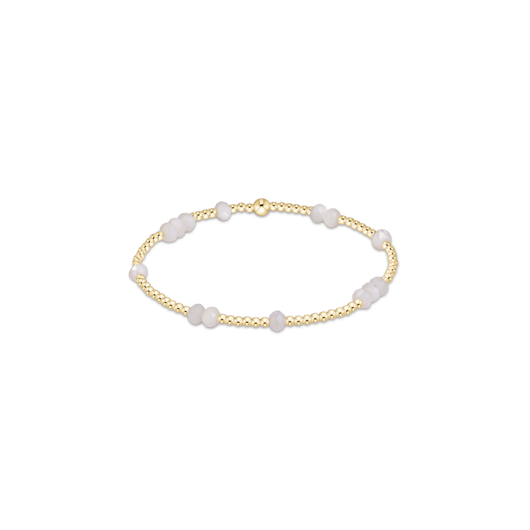 Enewton Hope Unwritten Gemstone 4mm Bracelet - Mother Of Pearl