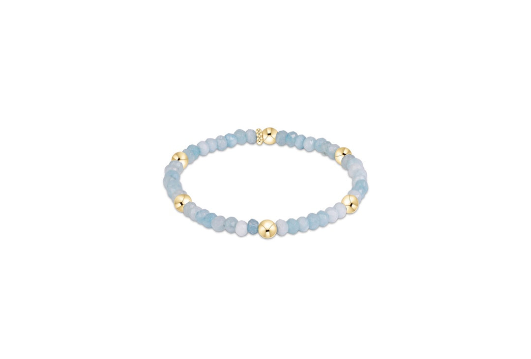 Enewton Presence Gemstone 4mm Bracelet - Aquamarine
