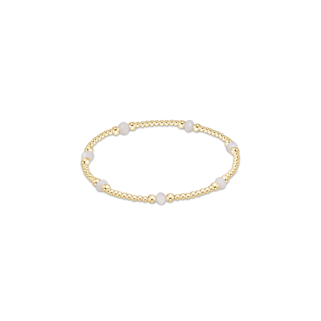 Enewton Purpose Gemstone 4mm Bracelet - Mother Of Pearl