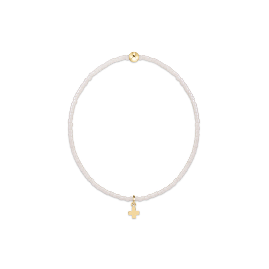 enewton hope classic signature small cross bracelet -  milkshake