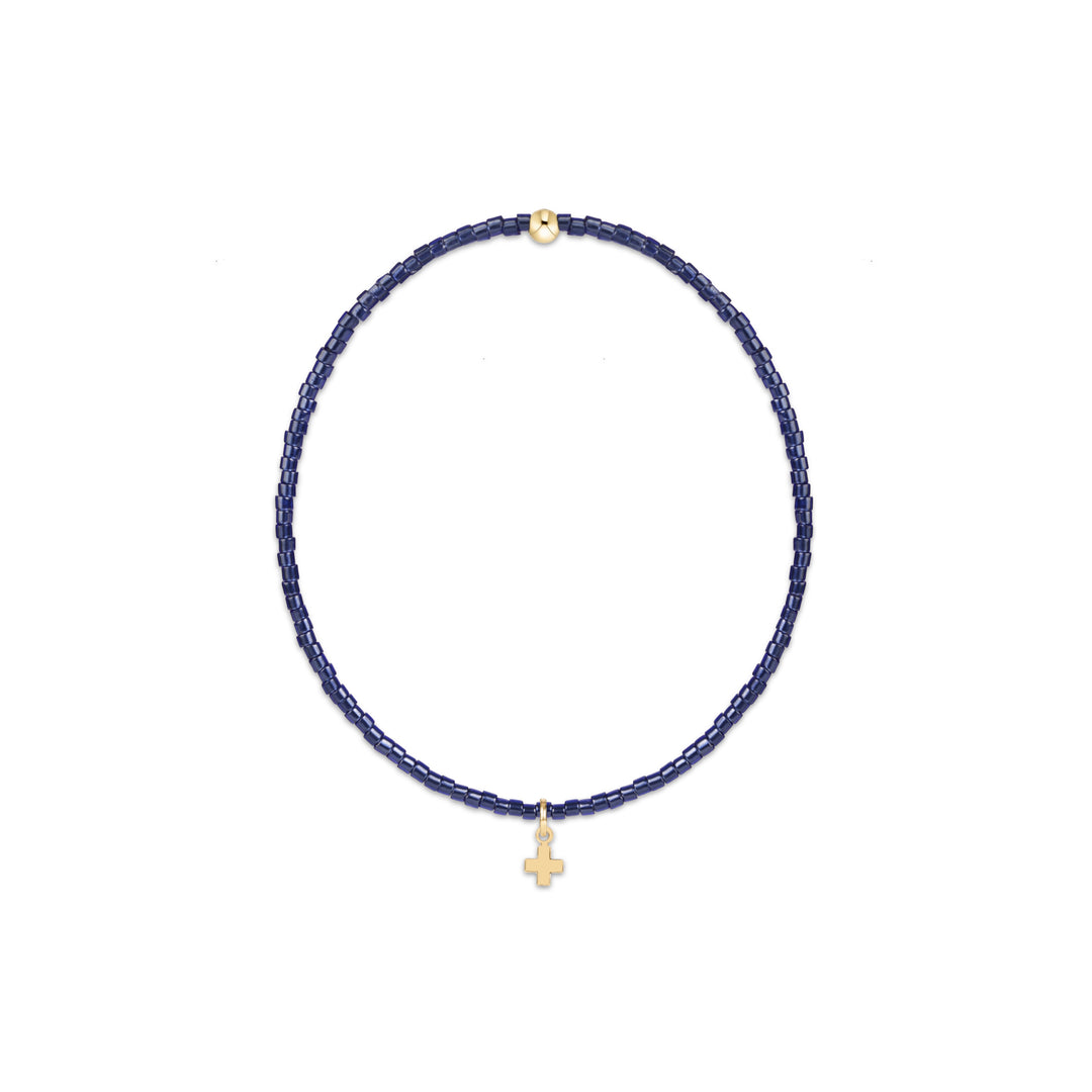 enewton hope classic signature small cross bracelet - navy