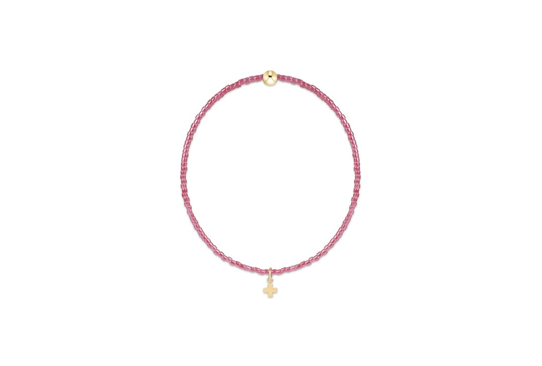 enewton hope classic signature small cross bracelet - pink champagne