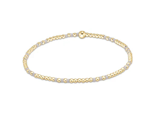 Enewton Hope Joy Pattern 2mm Bead Bracelet- White