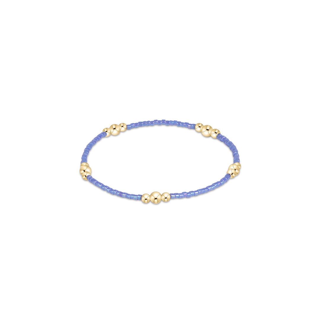 enewton hope purpose gold bracelet - bright blue