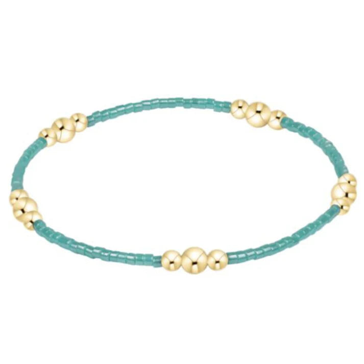 enewton 6.25" Hope Purpose Gold Bracelet in Sea Glass