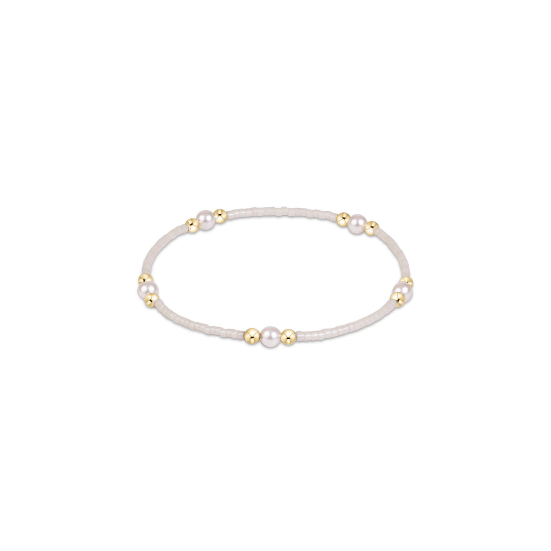 enewton hope purpose pearl bracelet - milkshake