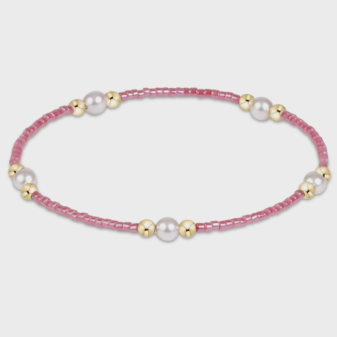 enewton hope purpose pearl bracelet - pink champage
