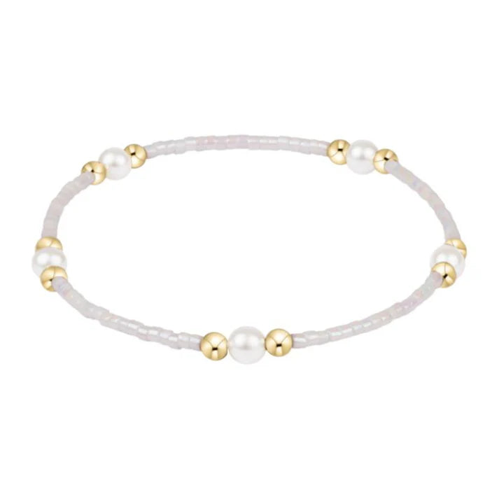 enewton 6.25" Hope Purpose Pearl Bracelet in Silky White