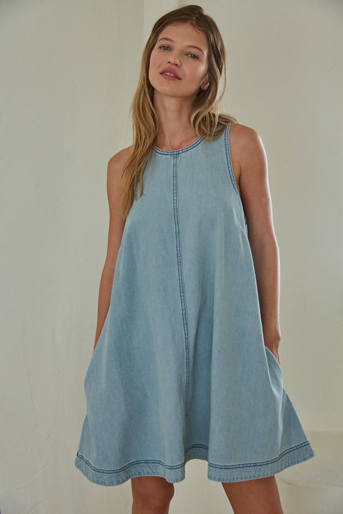 Everyday Blue Mini Dress