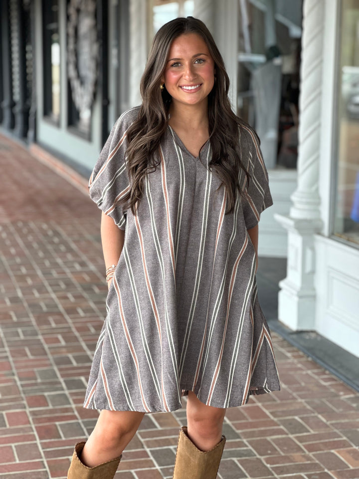 Brown Sugar Side Pocket Dress