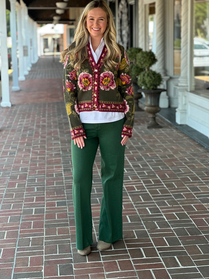All Part Of The Plan Floral Sweater