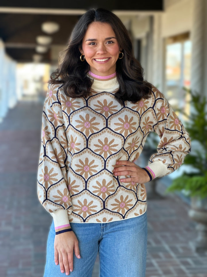 Take It From The Top Cream Sweater