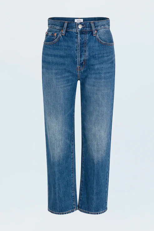 Pistola Cassie Crop Super High Rise Straight Jean in Fairview