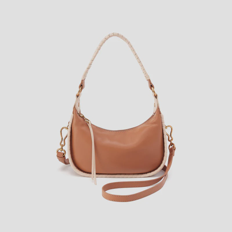 Hobo Mia Crescent Small in Warm Cashew