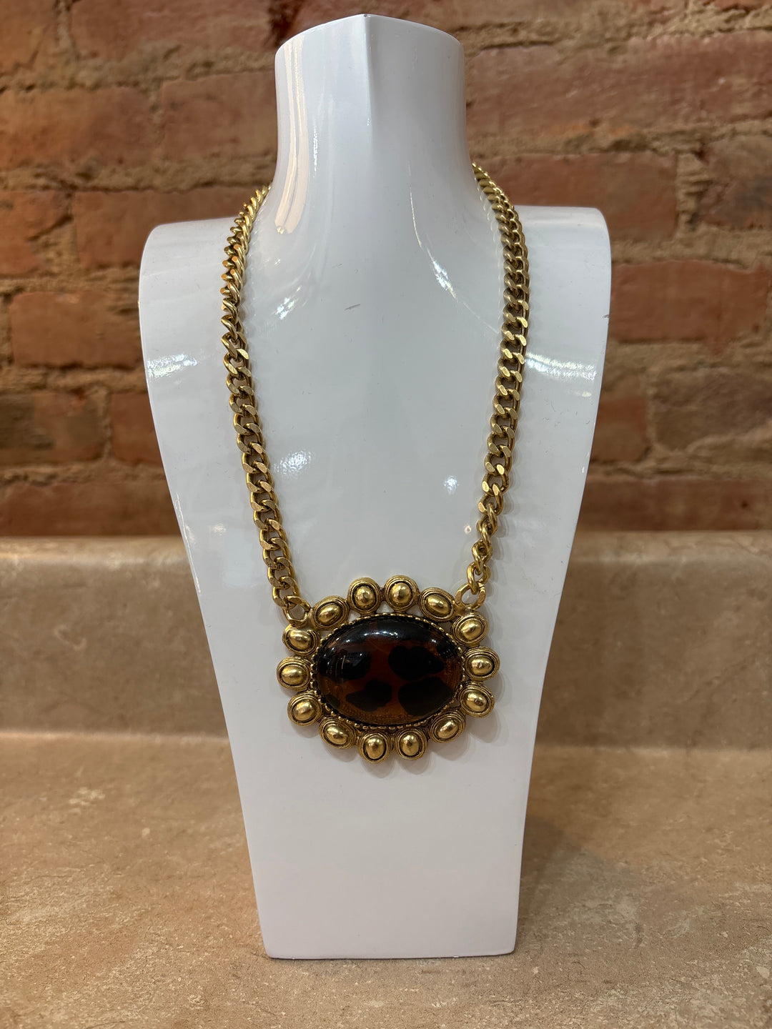 Gold Tortoise Charm Necklace