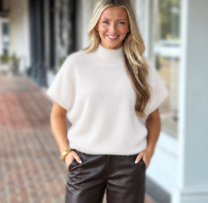 Melissa Nepton Jovani Sweater in Winter White