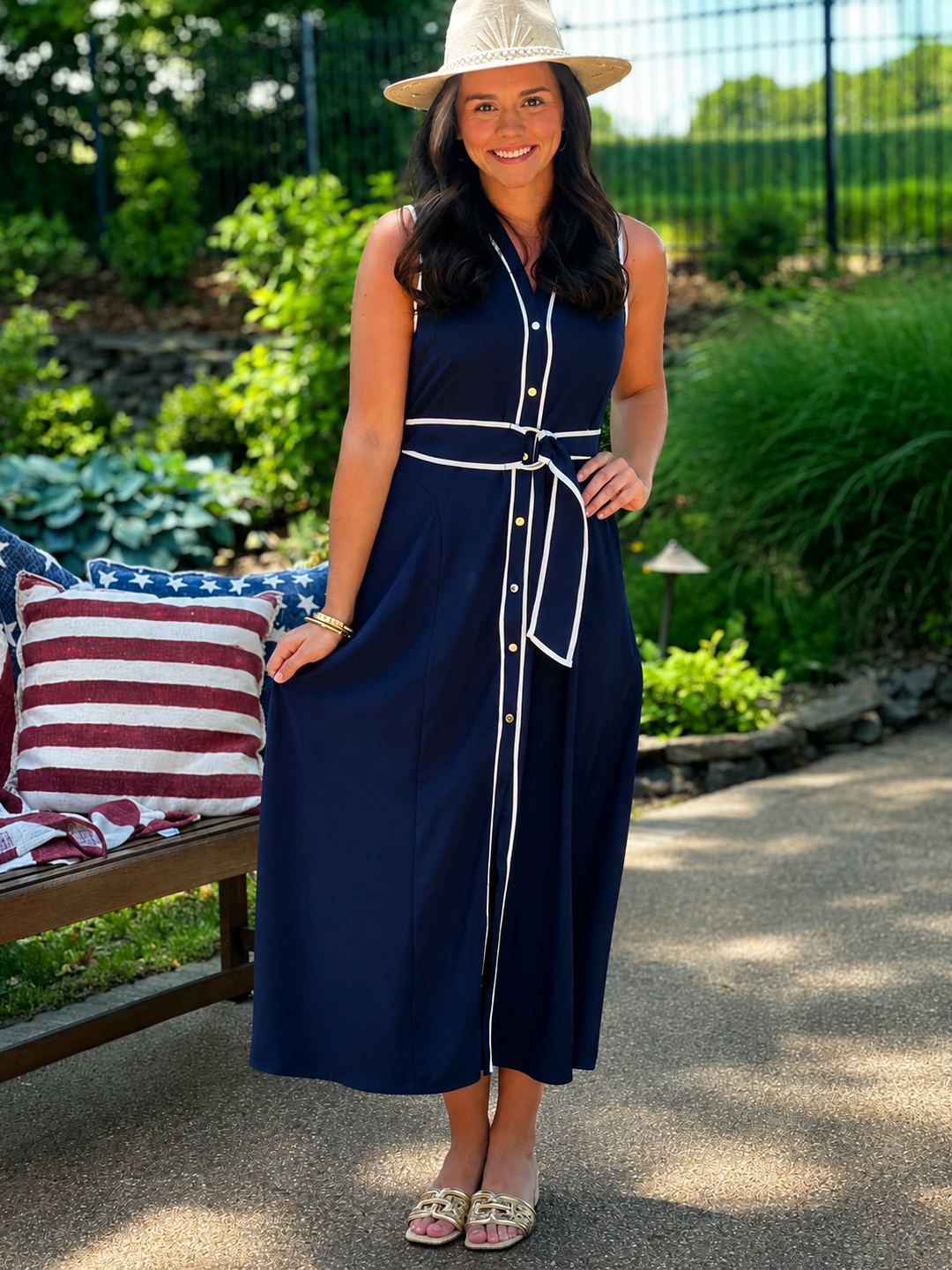 solid blue midi dress Hayden Royal Blue Strapless Midi Dress
