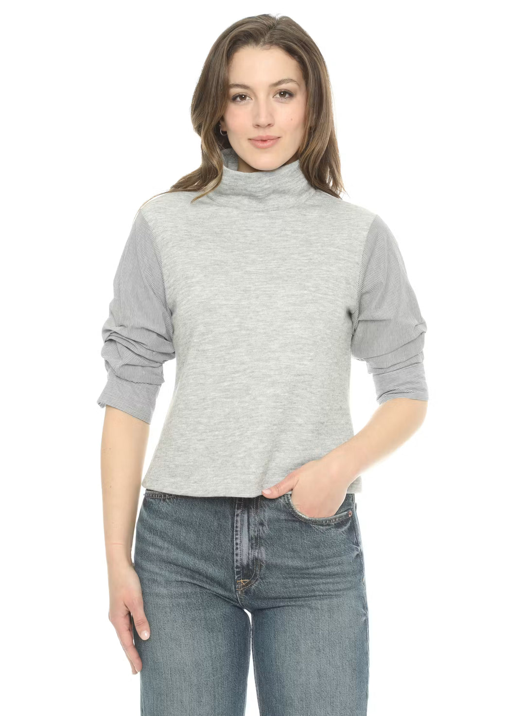 Drew Jianna Top in Heather Grey