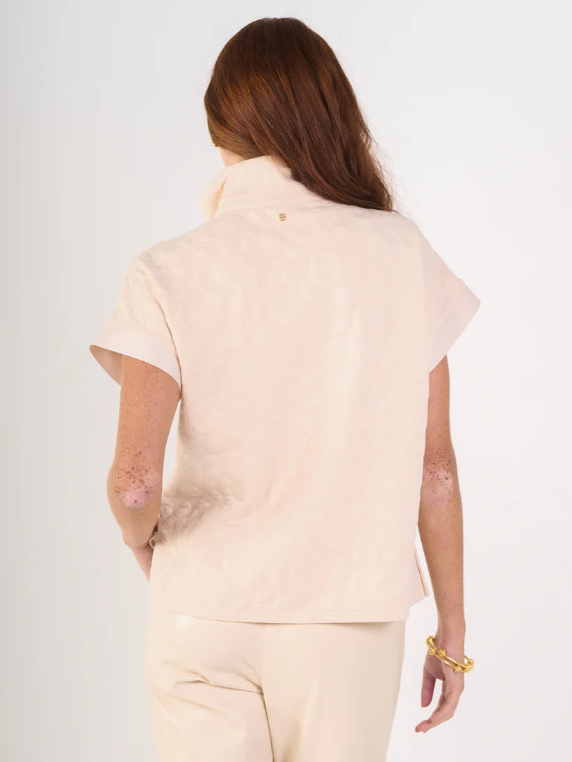 Emily McCarthy Poppy Pullover in Sandstone Cheetah