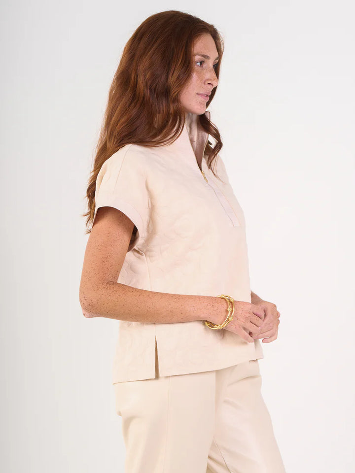 Emily McCarthy Poppy Pullover in Sandstone Cheetah