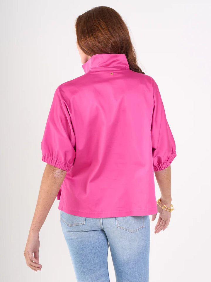 Emily Mccarthy Poppy Top in Fuchsia Fedora