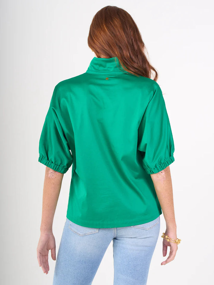 Emily Mccarthy Poppy Top in Jellybean Green