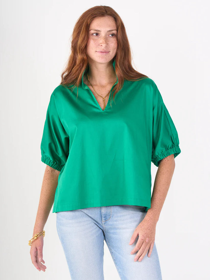 Emily Mccarthy Poppy Top in Jellybean Green