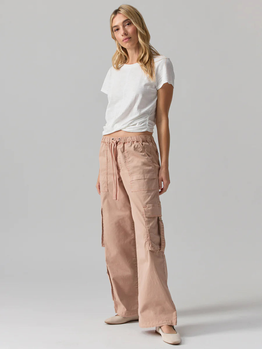 Sanctuary Cargo Parachute High Rise Pant in Bare Nude