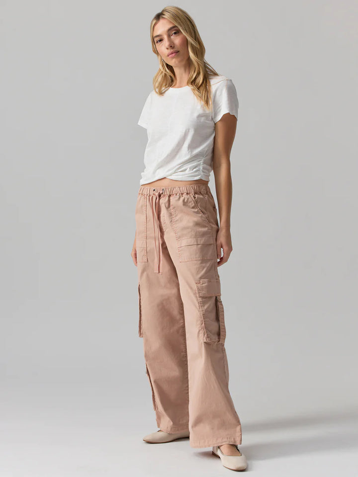 Sanctuary Cargo Parachute High Rise Pant in Bare Nude