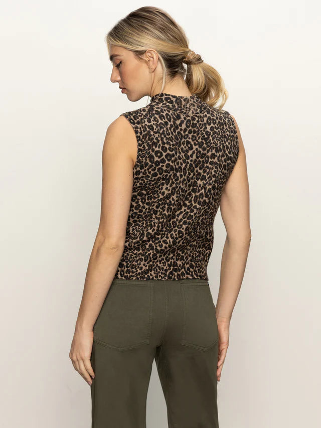 Sanctuary Fuzzy Shell Leopard Print Sweater