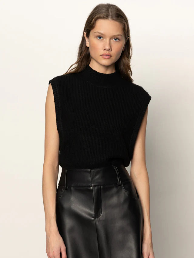 Sanctuary City Sweater Shell in Black