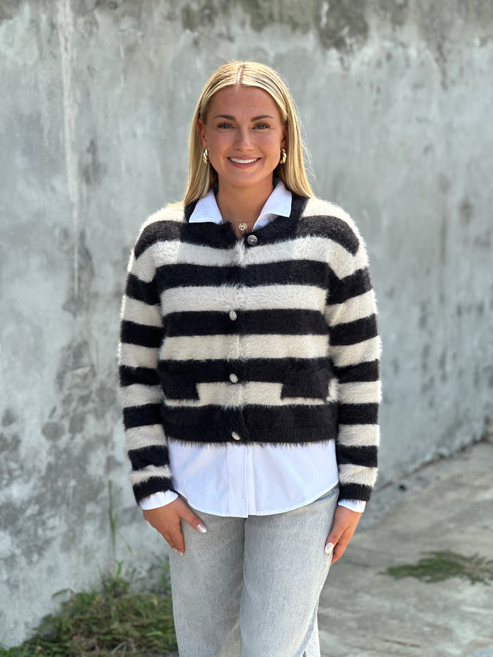 Florez Off-White Stripes Sweater