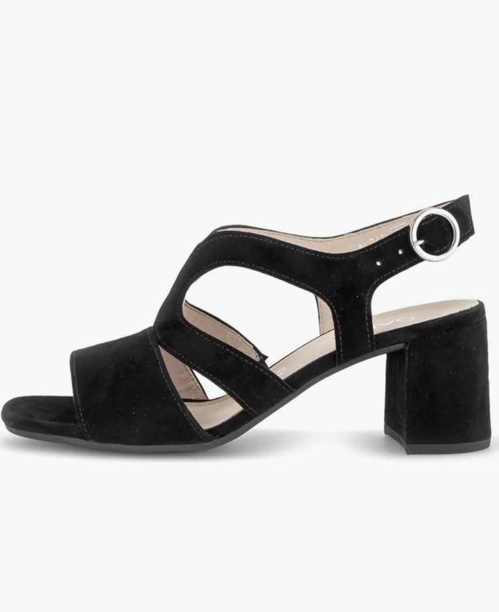 Gabor Black Suede Heel