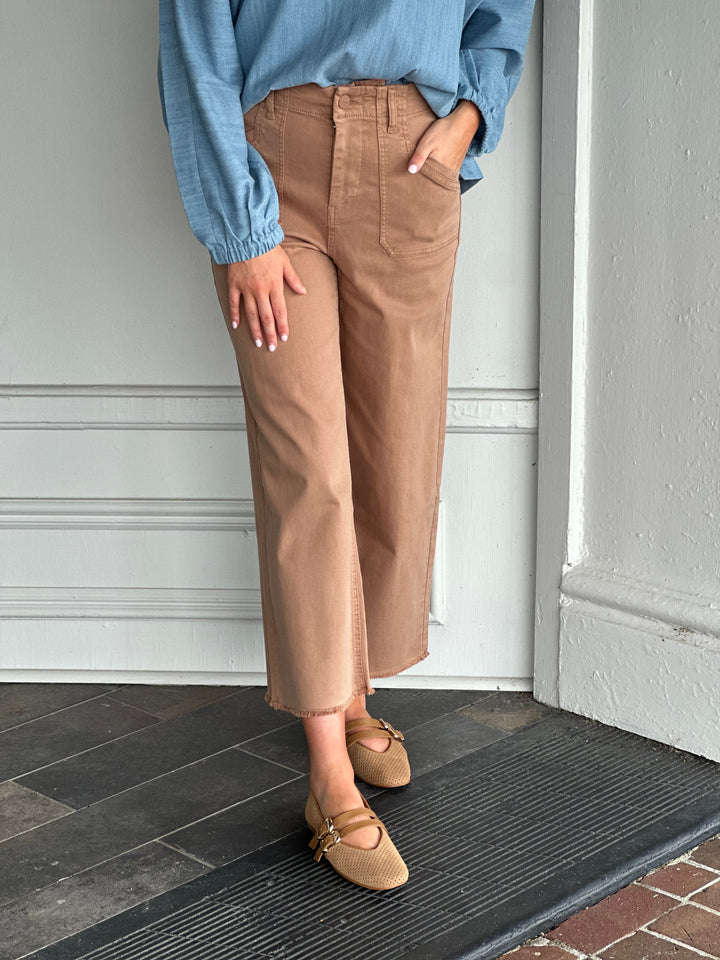 Renuar Woven Pant in Tan