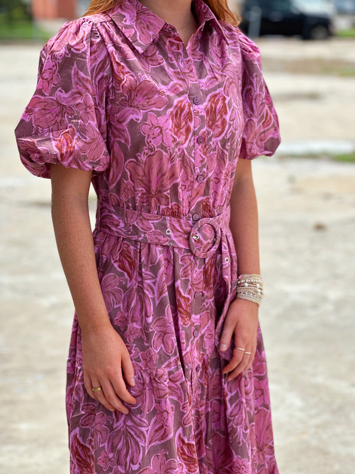In Your Element Floral Dress in Rose