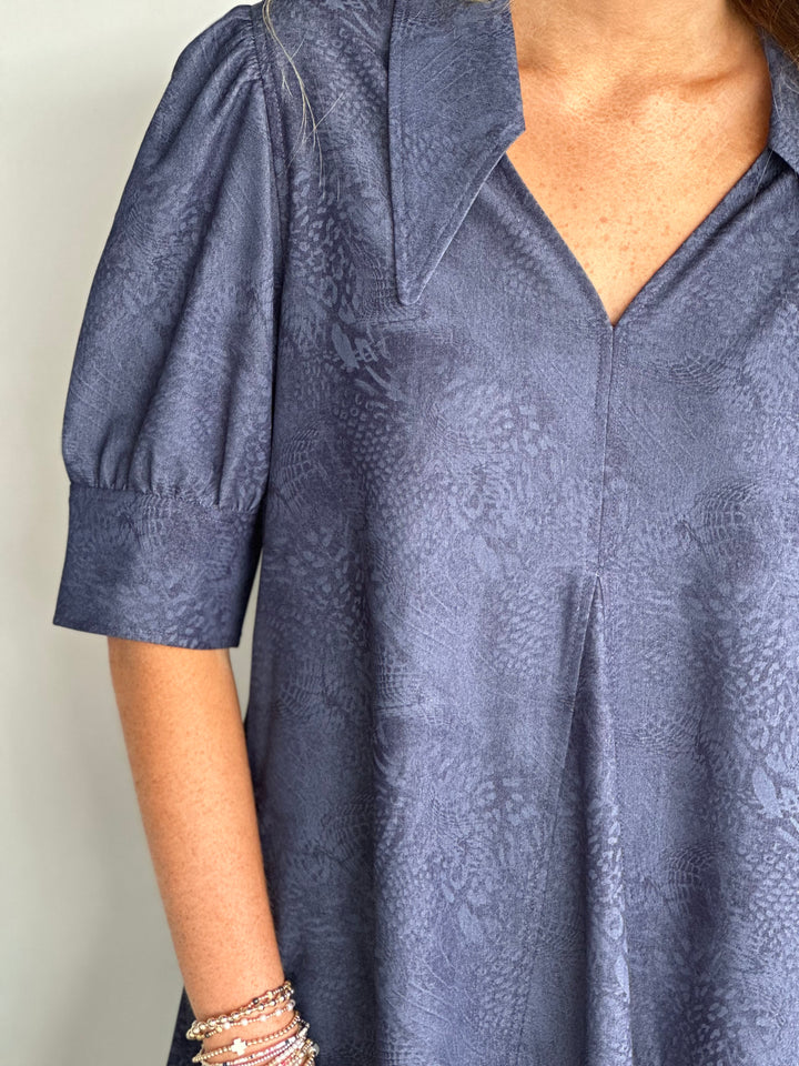 Lior Amber Mini Dress in Navy