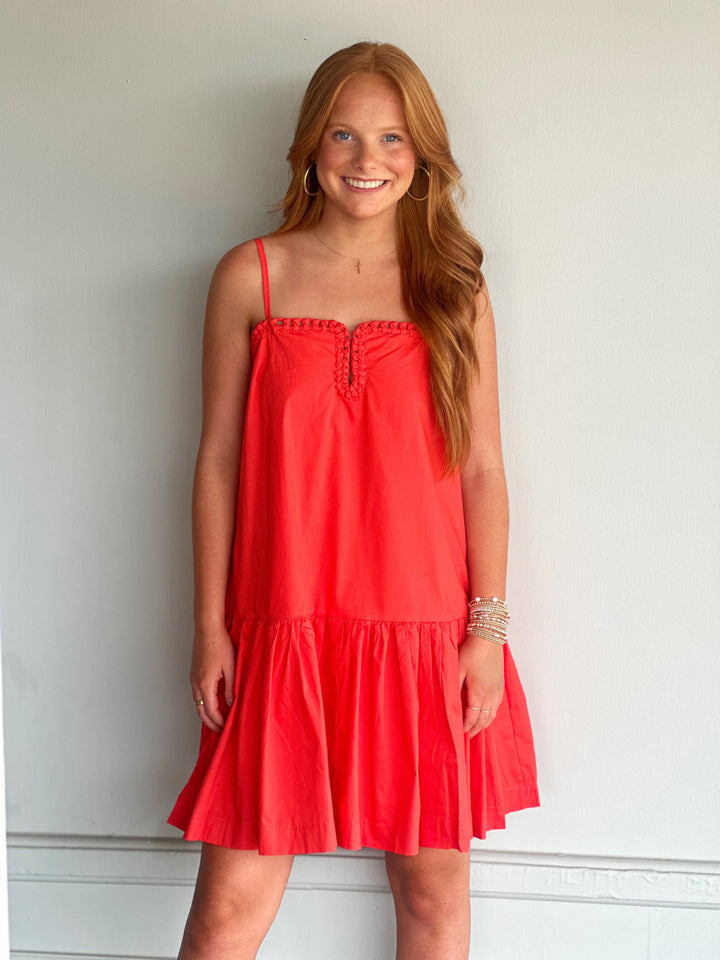 Brighten My Day Dress in Red