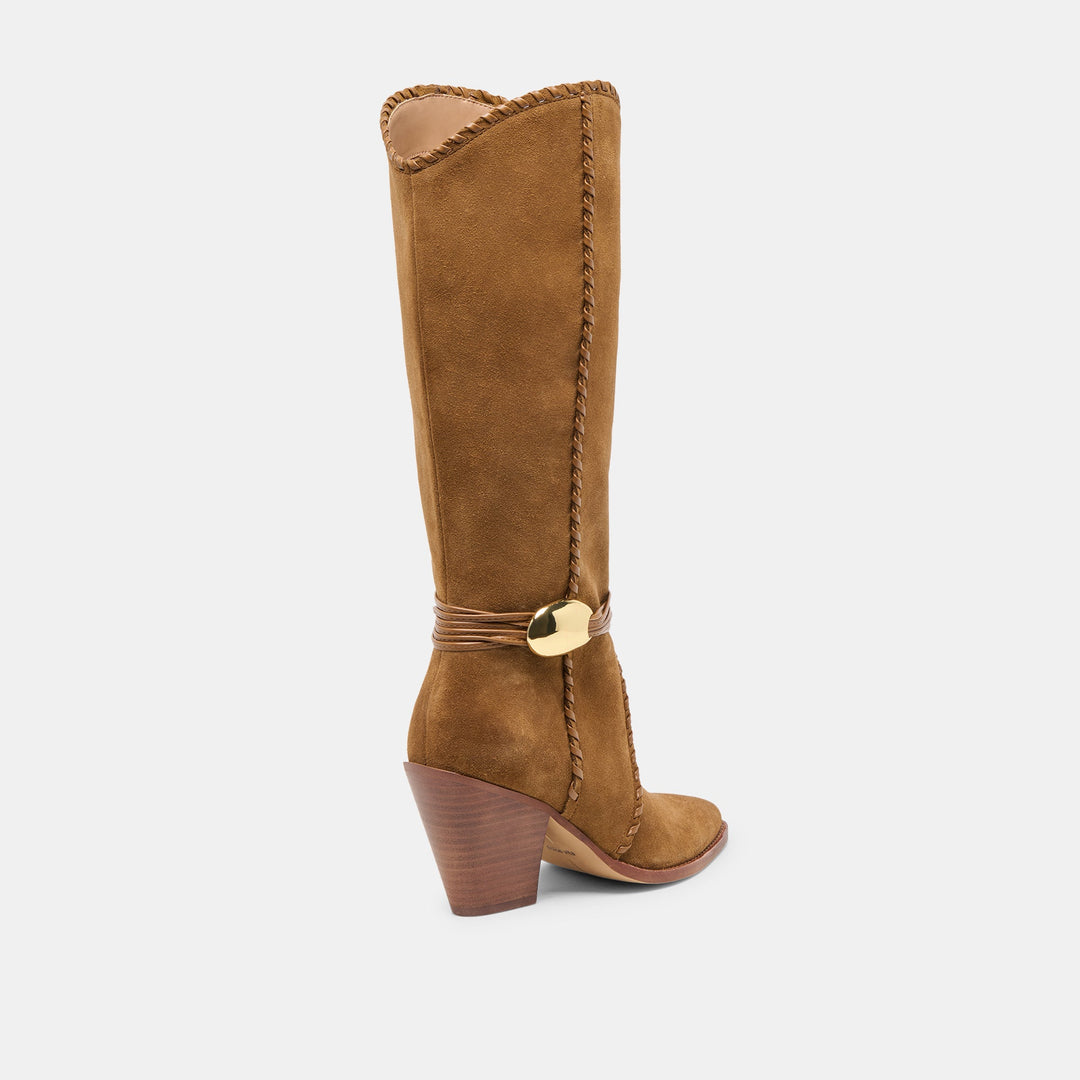 Dolce Vita Jody Boots in Light Brown Suede