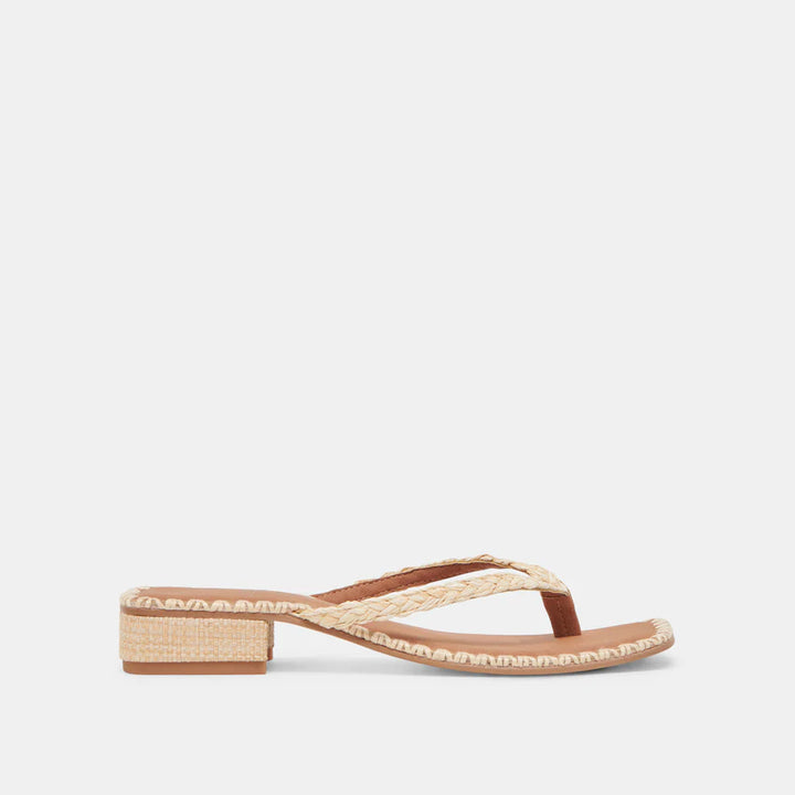 Dolce Vita Barty Sandals in Lt Natural Raffia