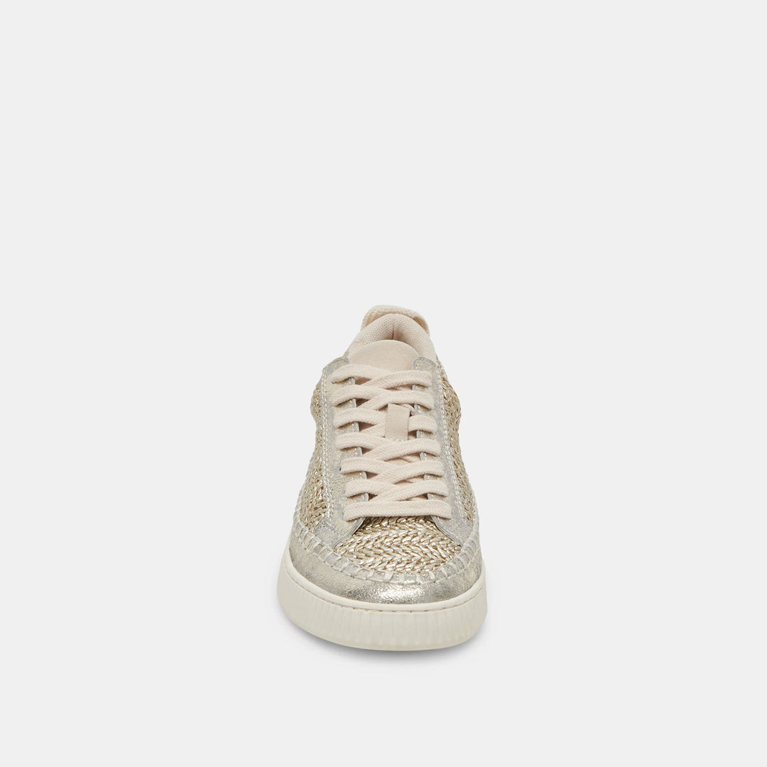 Dolce Vita Nicona Sneakers in Gold Woven