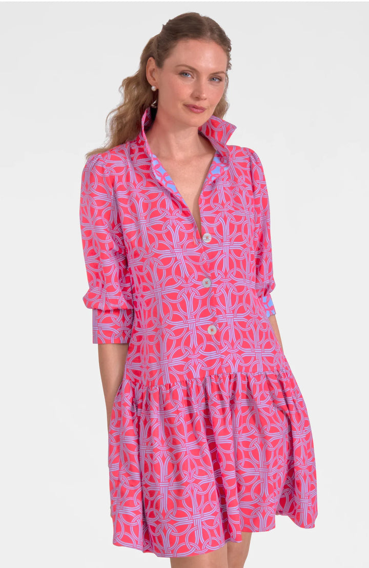 Gretchen Scott So Sweet Dress - Ring Toss in Coral
