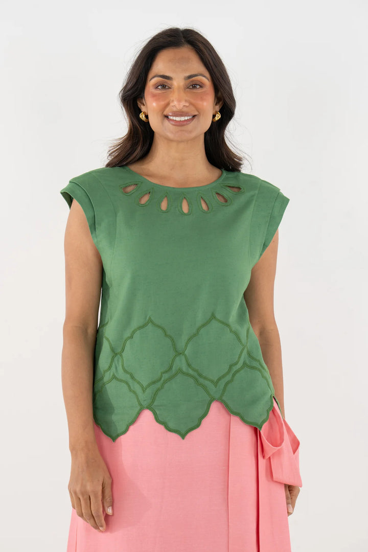 Emily Mccarthy Hatti Tank in Fairway