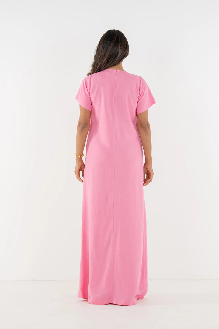 Emily Mccarthy Cornelia Dress in Rosé