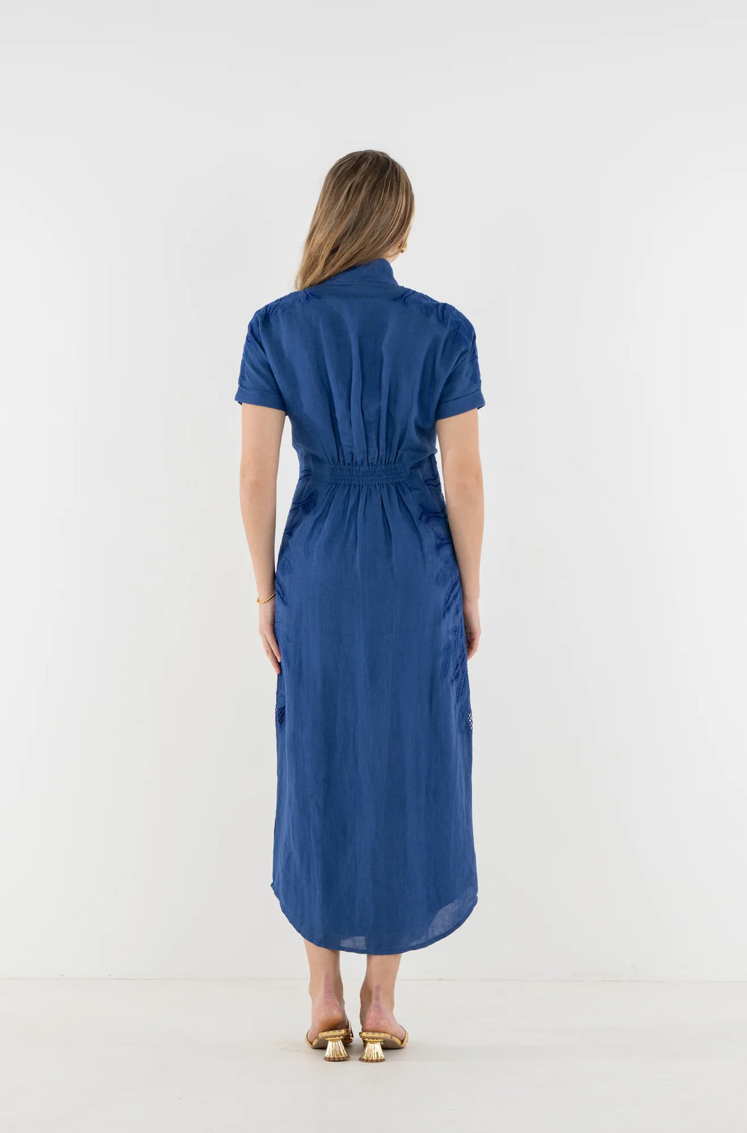 Emily Mccarthy Georgia Dress in Midnight Jaipur