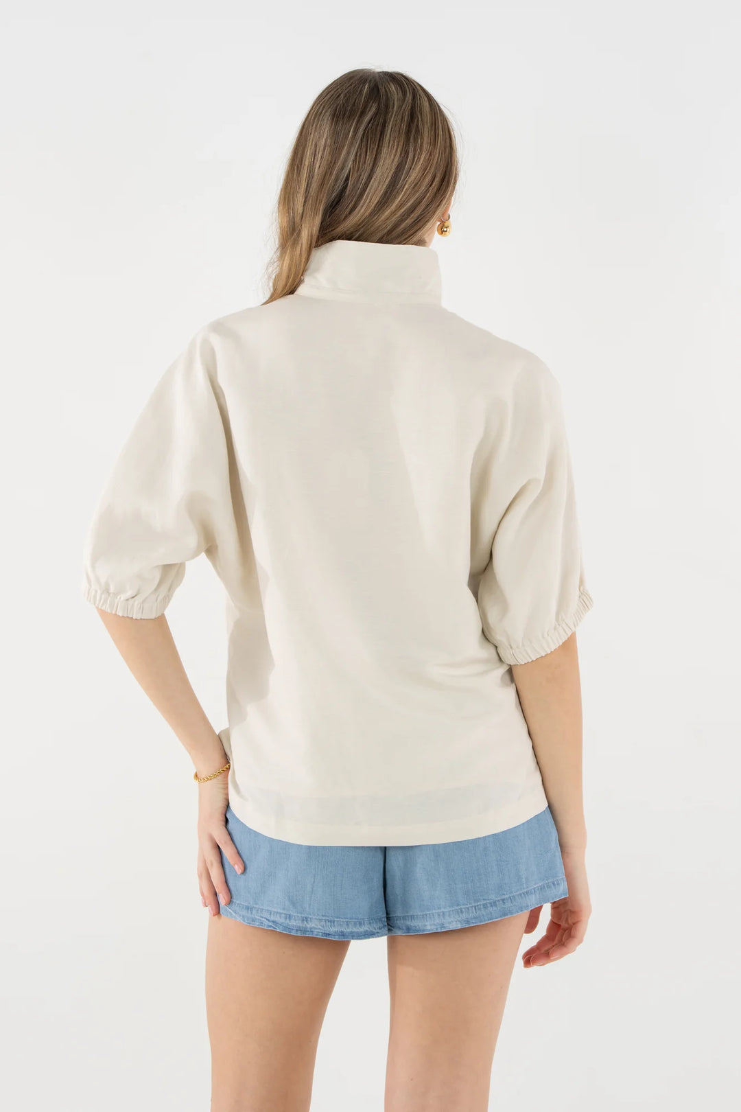 Emily Mccarthy Poppy Top in Sandshell Linen