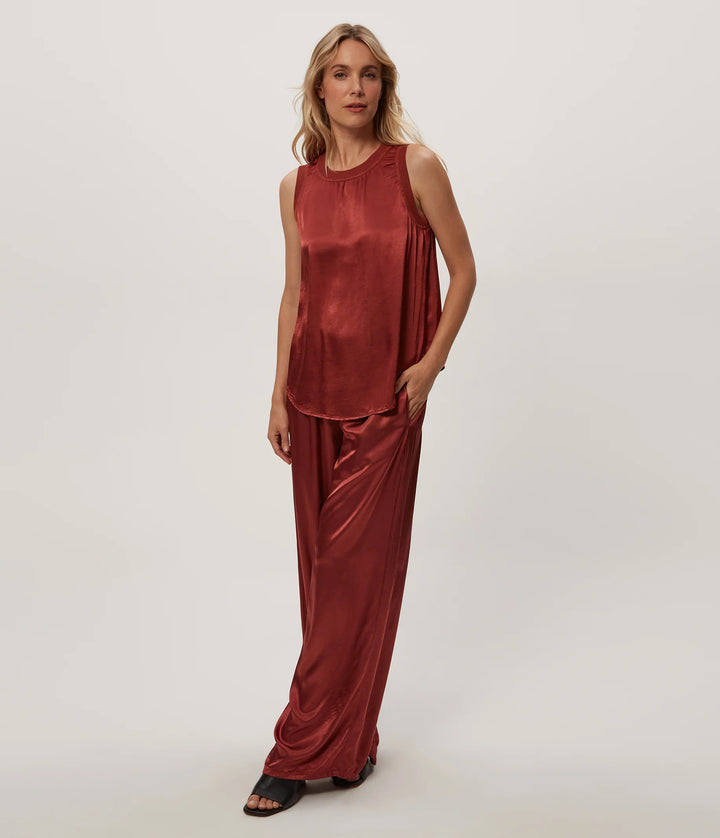 Michael Stars Cyrus Satin Pant in Muse