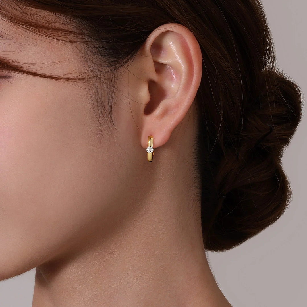 Lafonn High Polished Huggie Earrings