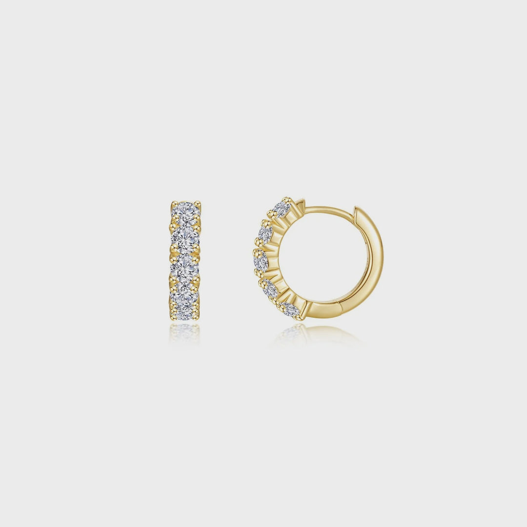 Lafonn Gold Clara Huggie Earrings