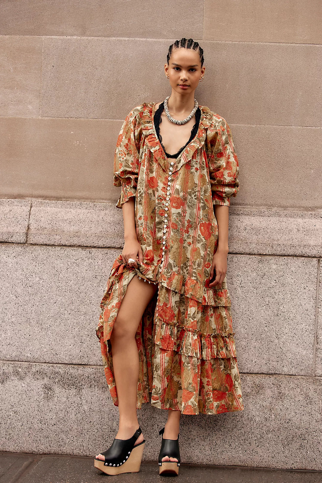 Free People Garden Wonders Maxi Dress in Retro Combo