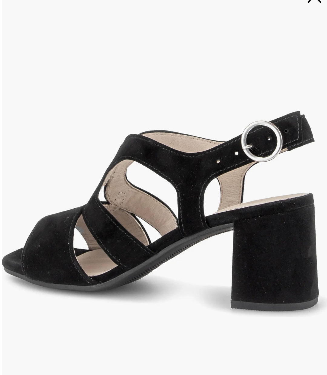 Gabor Black Suede Heel